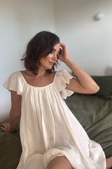 Ethereal Frill Nightie WHITE