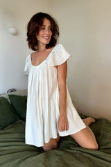 Ethereal Frill Nightie WHITE