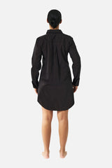 UNE PIECE-Beach Shirt Dress BLACK