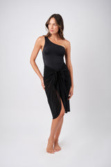 UNE PIECE-Classic One Shoulder BLACK