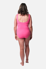 UNE PIECE-Classic Scoop Neck One Piece PINK