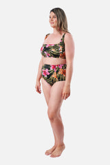 UNE PIECE-Classic Square Neck Bikini Bralette CRESCENT BLOOMS