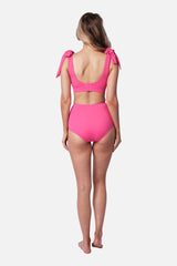 UNE PIECE-Classic Square Neck Bikini Bralette PINK