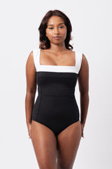 UNE PIECE-Classic Square Neck MONOCHROME TEXTURE