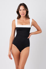 UNE PIECE-Classic Square Neck MONOCHROME TEXTURE