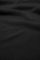 UNE PIECE-Crinkle Cut Longline String Bikini Top BLACK