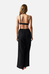 UNE PIECE-Linen Pants BLACK