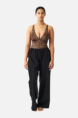 UNE PIECE-Linen Pants BLACK