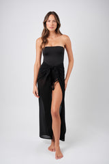 UNE PIECE-Maxi Mesh Sarong BLACK