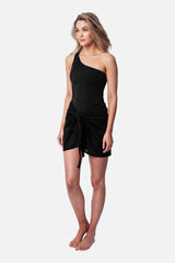 UNE PIECE-Mini Mesh Sarong BLACK