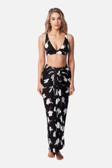 UNE PIECE-Never Say Never Bikini Bralette MAGNOLIA SILHOUETTE BLACK