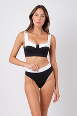 UNE PIECE-Original Bustier Balconette Bikini Bralette MONOCHROME TEXTURE