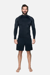 UNE PIECE-Original Mens Rashie Top BLACK