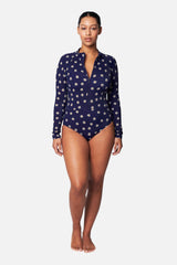 UNE PIECE-Original Sexie Rashie PAPER DAISY NAVY
