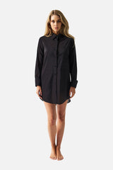 UNE PIECE-Beach Shirt Dress BLACK