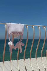 Crinkle Cut Square Neck One Piece WHITE