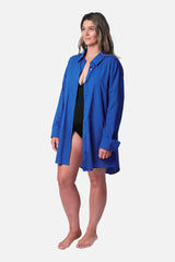 UNE PIECE-Beach Shirt Dress COBALT BLUE