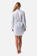 UNE PIECE-Beach Shirt Dress WHITE