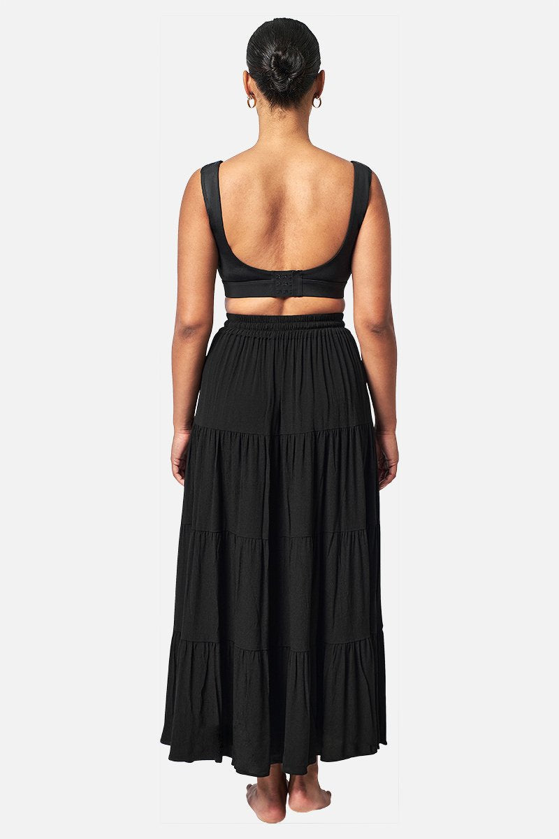 UNE PIECE-Classic Square Neck Bikini Bralette BLACK