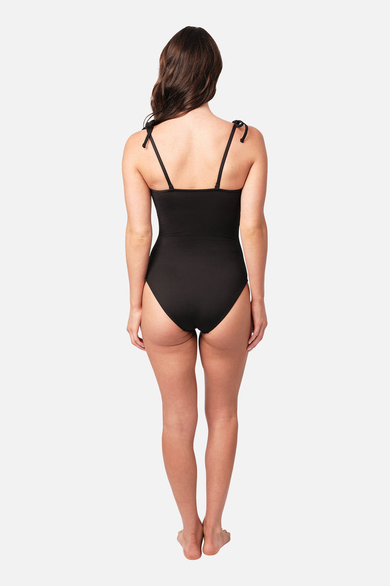 UNE PIECE-Classic Strapless One Piece BLACK