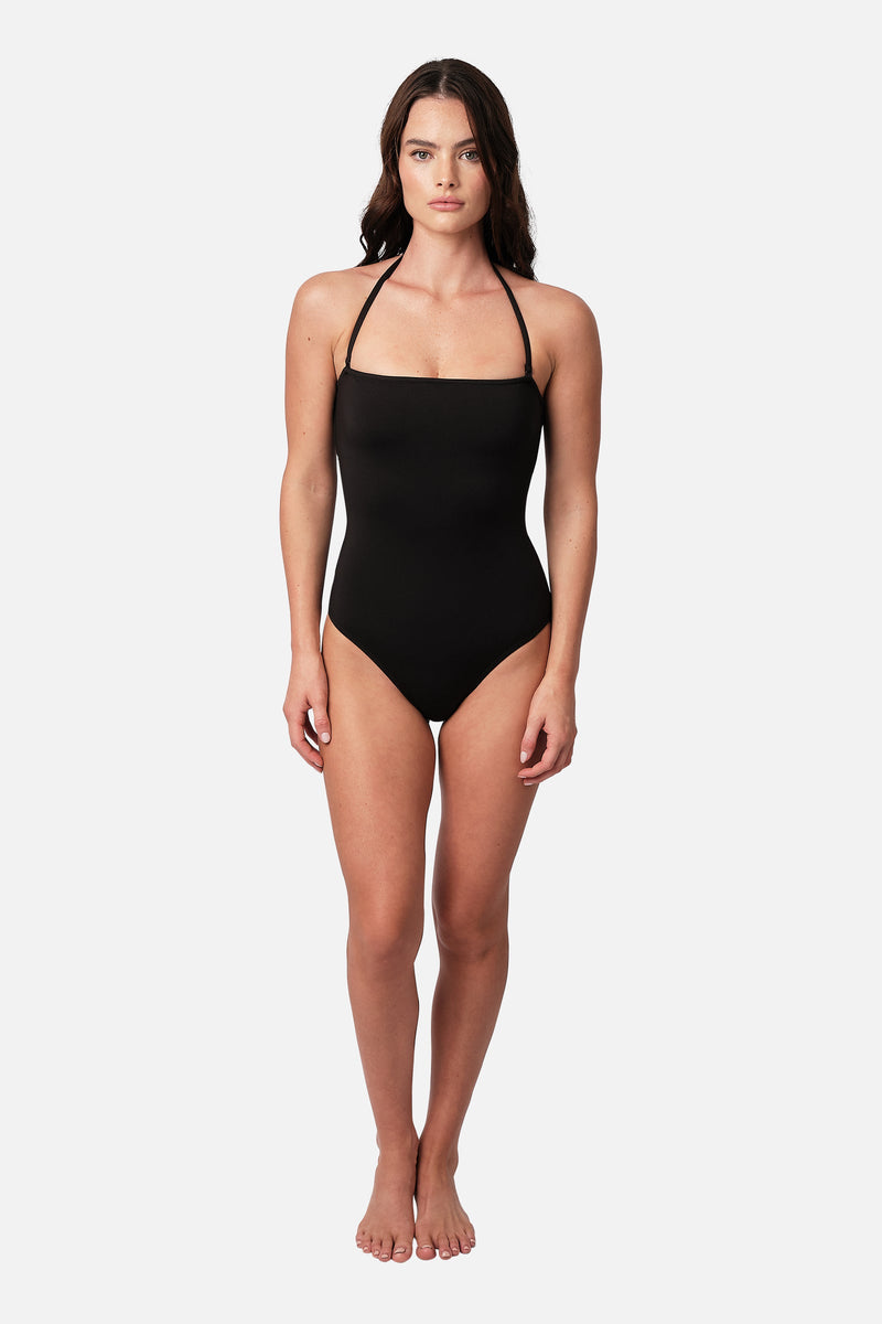 UNE PIECE-Classic Strapless One Piece BLACK