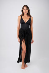 UNE PIECE-Maxi Mesh Sarong BLACK