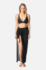 UNE PIECE-Maxi Mesh Sarong BLACK