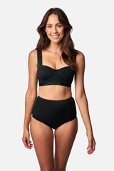 UNE PIECE-Original Bustier Balconette Bikini Bralette BLACK