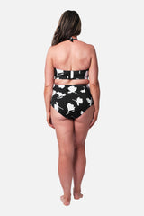 UNE PIECE-Original Bustier Balconette Bikini Bralette MAGNOLIA SILHOUETTE BLACK