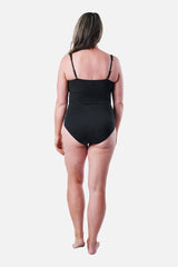 UNE PIECE-Original Bustier Balconette One Piece BLACK