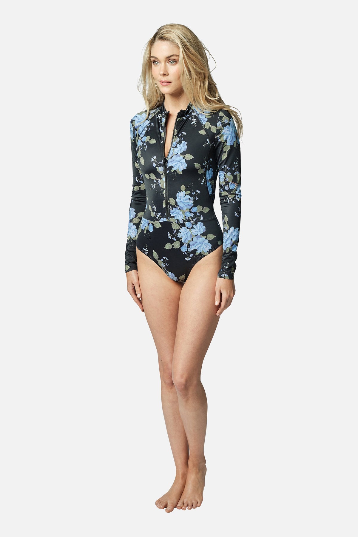 VNeckGatheredRashGuardDress カバーアップワンピース V Neck Gathered Rash Guard Dress | ALEXIA STAM