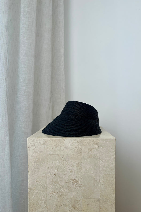 UNE PIECE US-Madagascan Raffia Visor BLACK