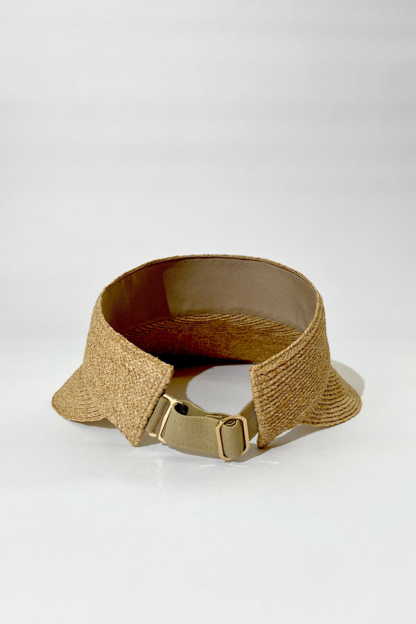 UNE PIECE US-Madagascan Raffia Visor NATURAL