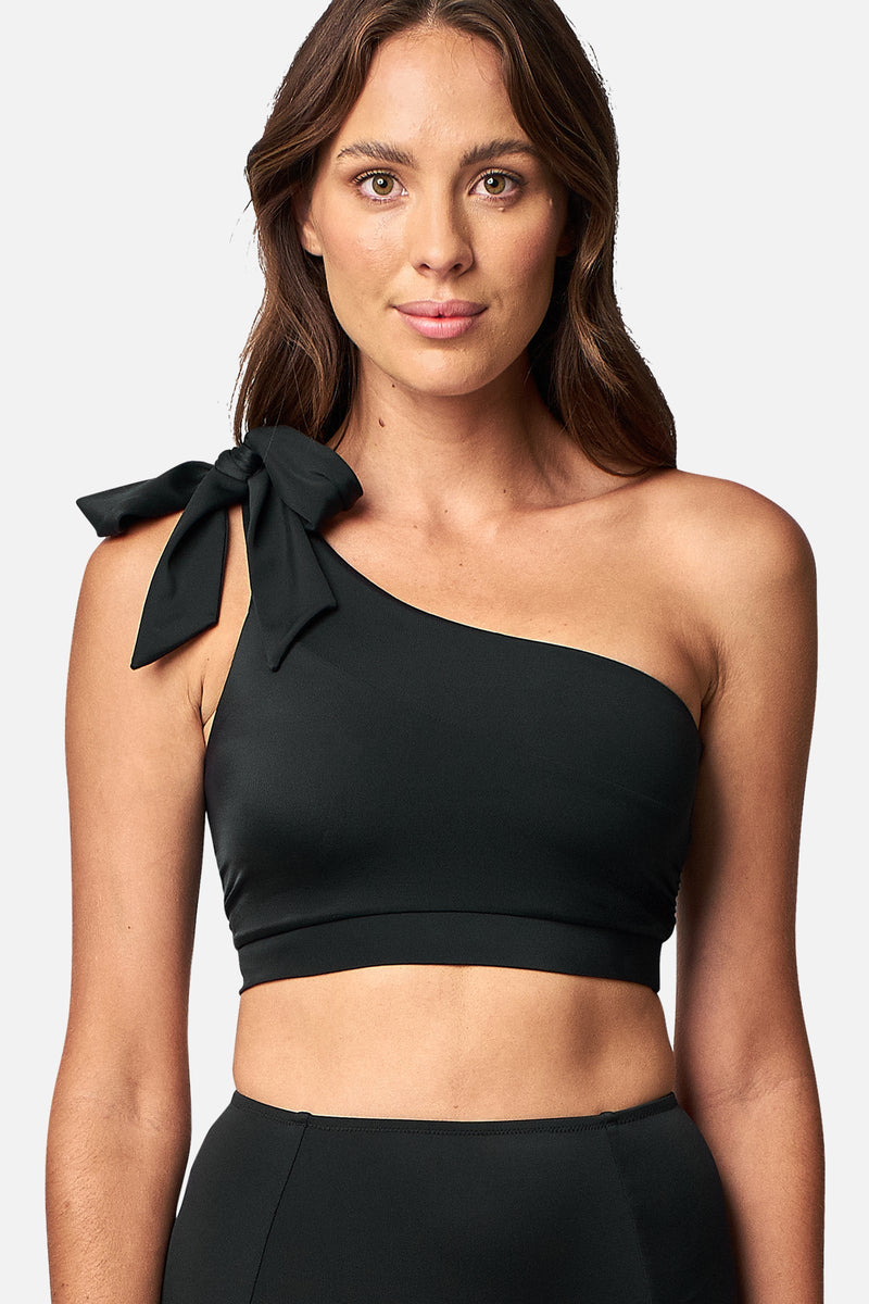 Classic One Shoulder Bikini Bralette BLACK – UNE PIECE US
