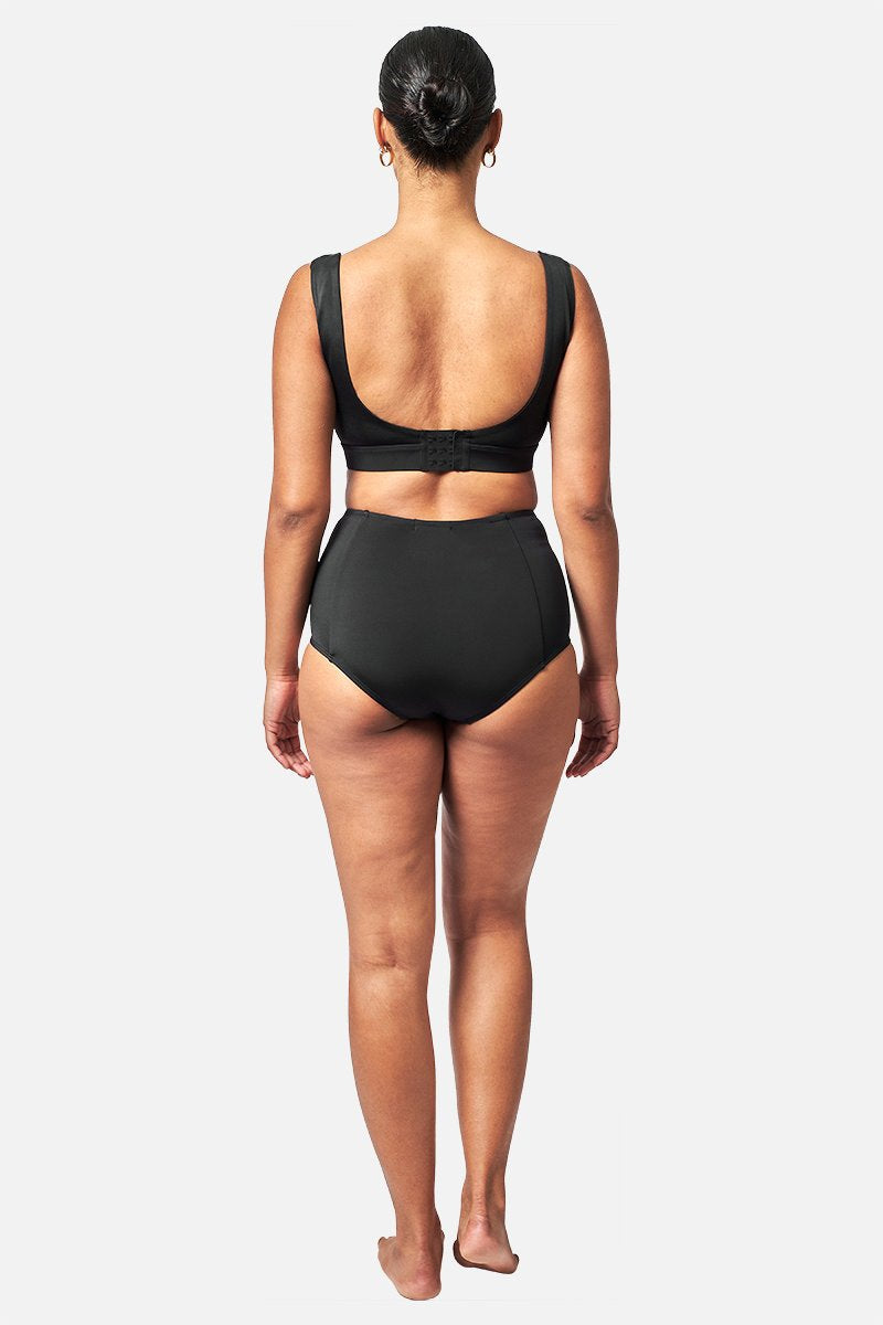 UNE PIECE-Classic Square Neck Bikini Bralette BLACK