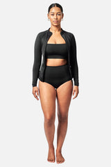UNE PIECE-Classic Square Neck Bikini Bralette BLACK
