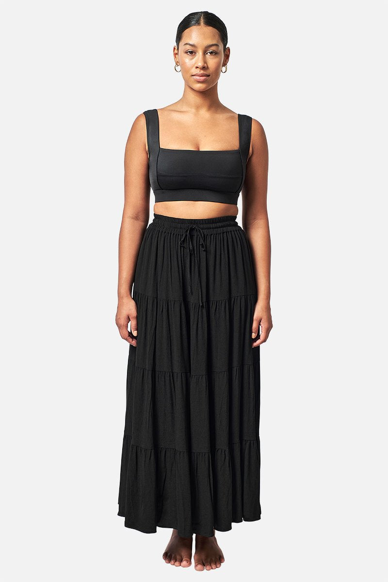 UNE PIECE-Classic Square Neck Bikini Bralette BLACK