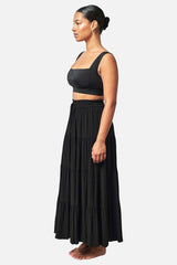 UNE PIECE-Classic Square Neck Bikini Bralette BLACK