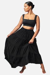 UNE PIECE-Classic Square Neck Bikini Bralette BLACK
